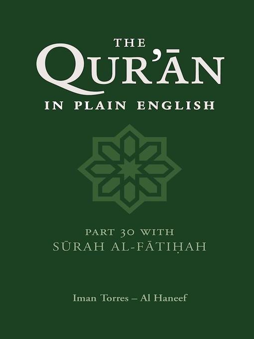 Title details for The Qur'an in Plain English by Imam Torres  Al Haneef - Available